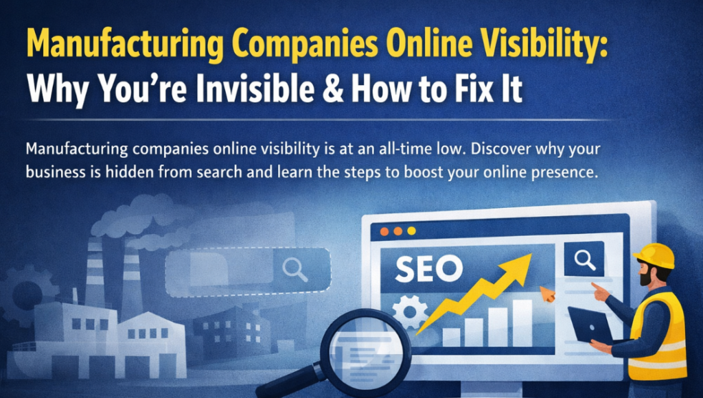 Manufacturing Companies Are Invisible Online: Here’s the Fix