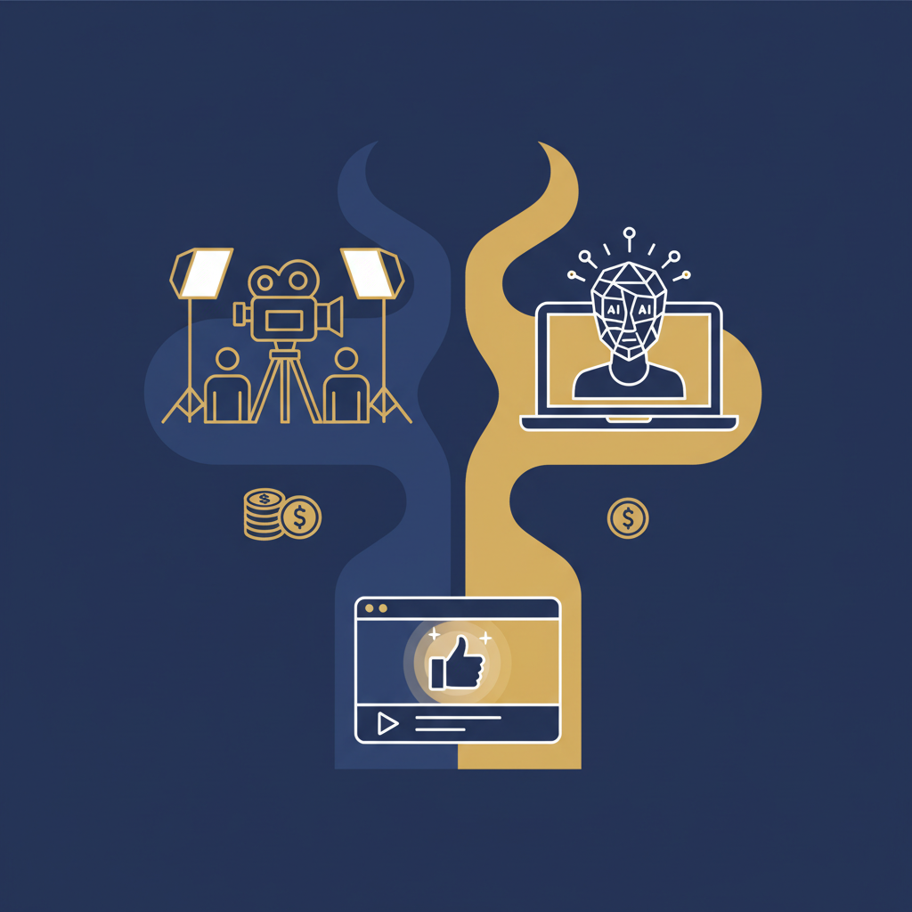 Cost comparison between traditional UGC creators and AI UGC tools