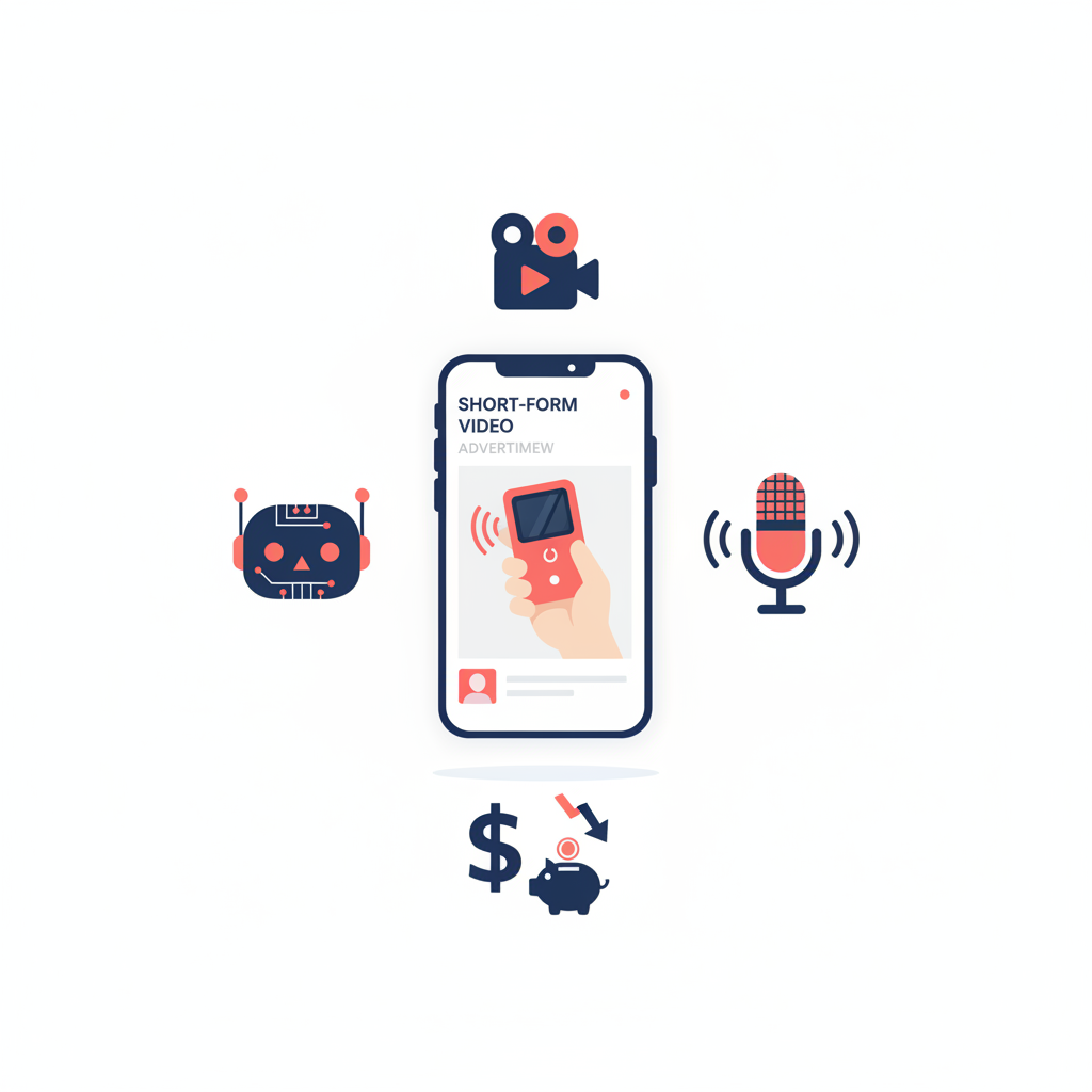 AI UGC tools comparison showing smartphone with product review