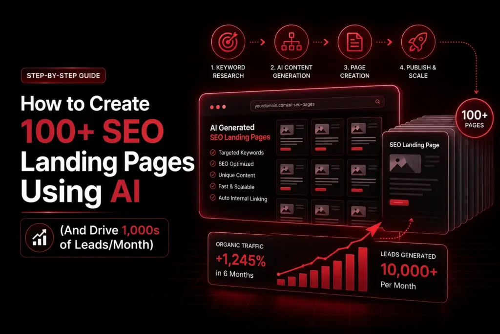 How to Create 100+ SEO Landing Pages Using AI (And Drive 1,000s of Leads/Month)