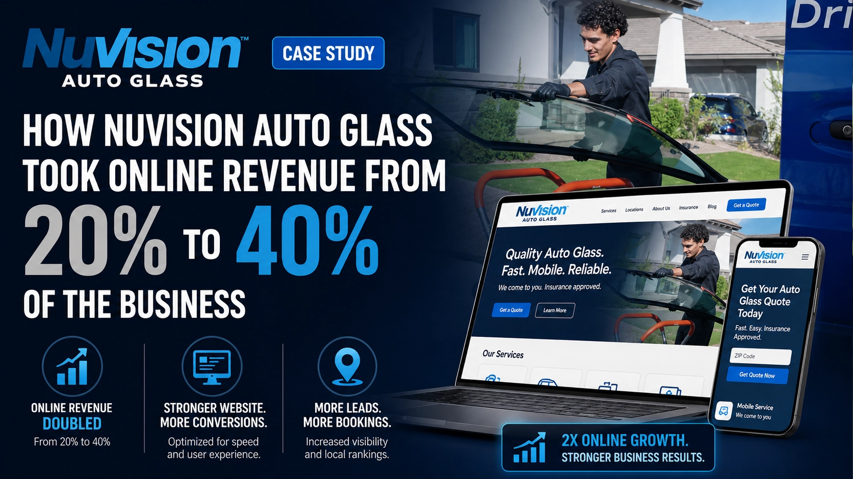 How NuVision Auto Glass Took Online Revenue From 20% to 40% of the Business