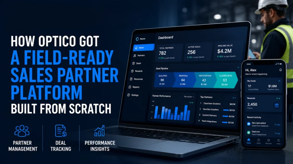 How Optico Got a Field-Ready Sales Partner Platform Built From Scratch