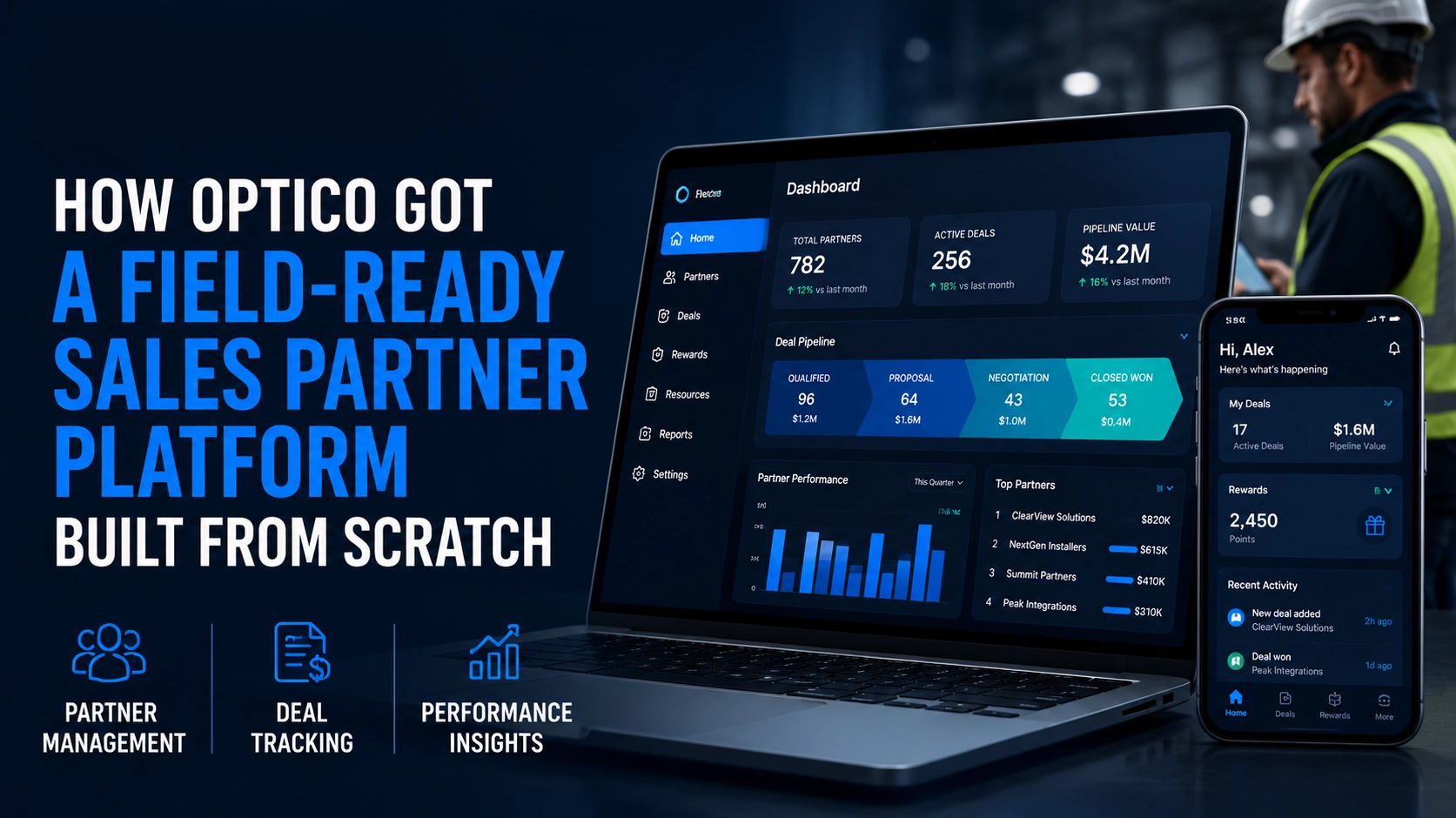 How Optico Got a Field-Ready Sales Partner Platform Built From Scratch