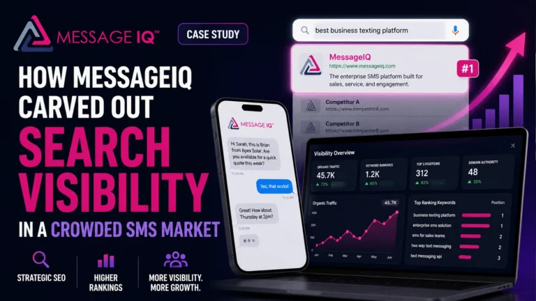 How MessageIQ Carved Out Search Visibility in a Crowded SMS Market