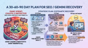 A 30-60-90 Day Plan, Not a Panic Sprint