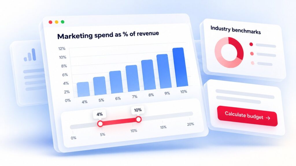 Marketing budget as a percent of revenue: what $5M to $100M companies spend in 2026